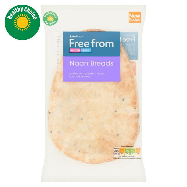 Sainsbury's Free From Naan Breads 180g