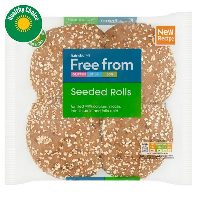 Sainsbury's Free From Seeded White Rolls