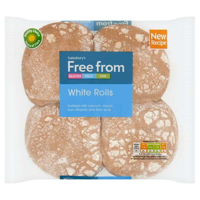 Sainsbury's Ff White Rolls x4
