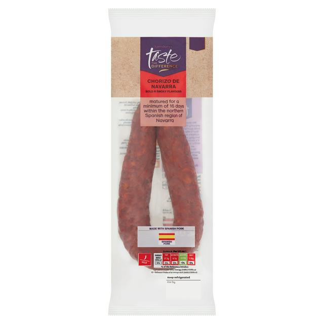 Sainsbury's Navarra Chorizo Ring, Taste the Difference 225g