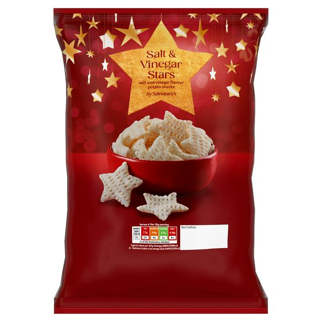 Sainsbury's Salt & Vinegar Stars 100g