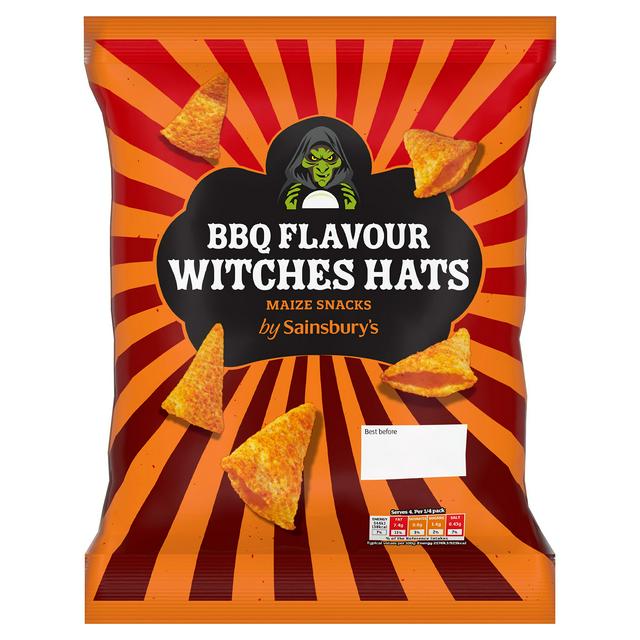 Sainsbury's 100g BBQ Flavour Witches Hats Maize Snacks