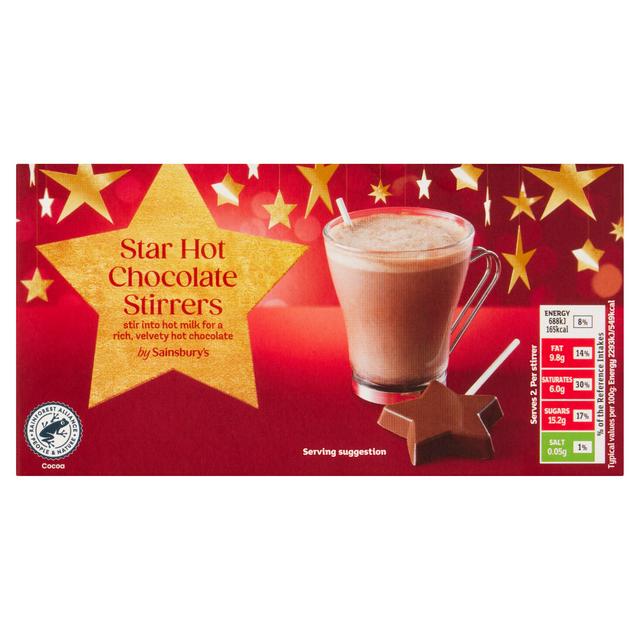 Sainsbury's Star Hot Chocolate Stirrers 60g