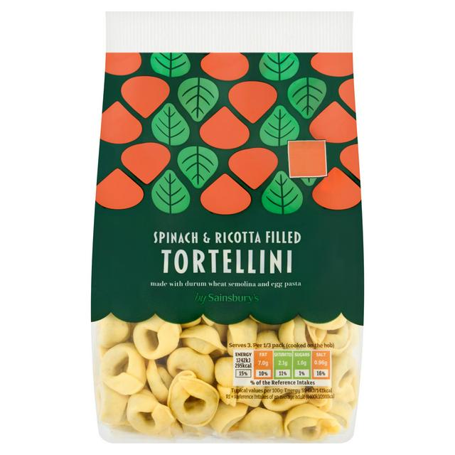 Sainsbury's Spinach & Ricotta Filled Tortellini 250g