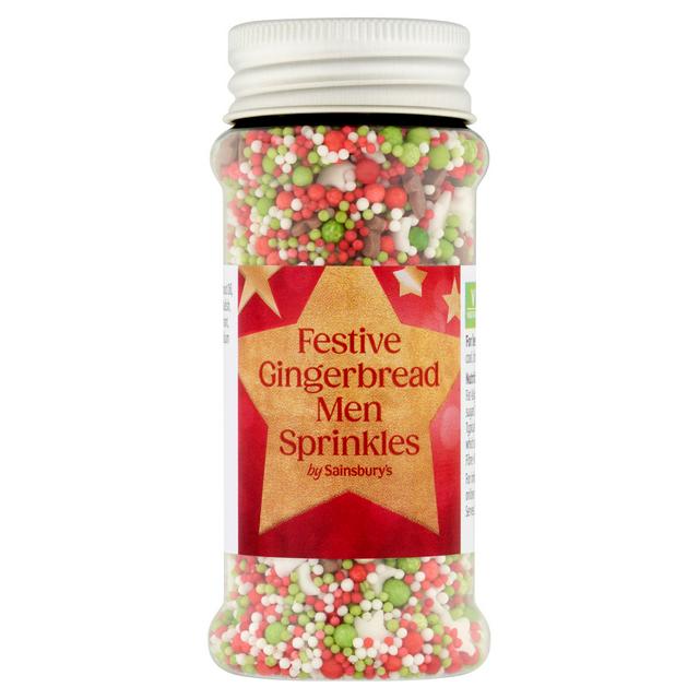 Sainsbury's Festive Gingerbread Men Sprinkles 75g