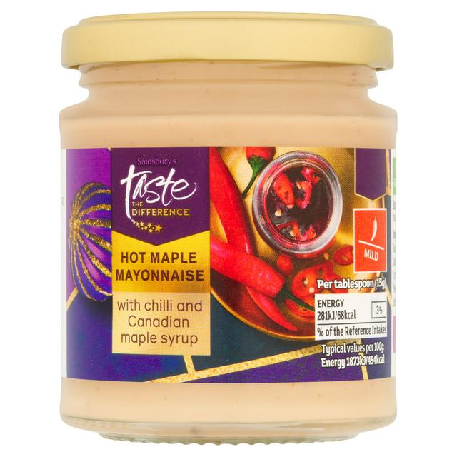 Sainsbury's Hot Maple Mayo, Taste the Difference 185g