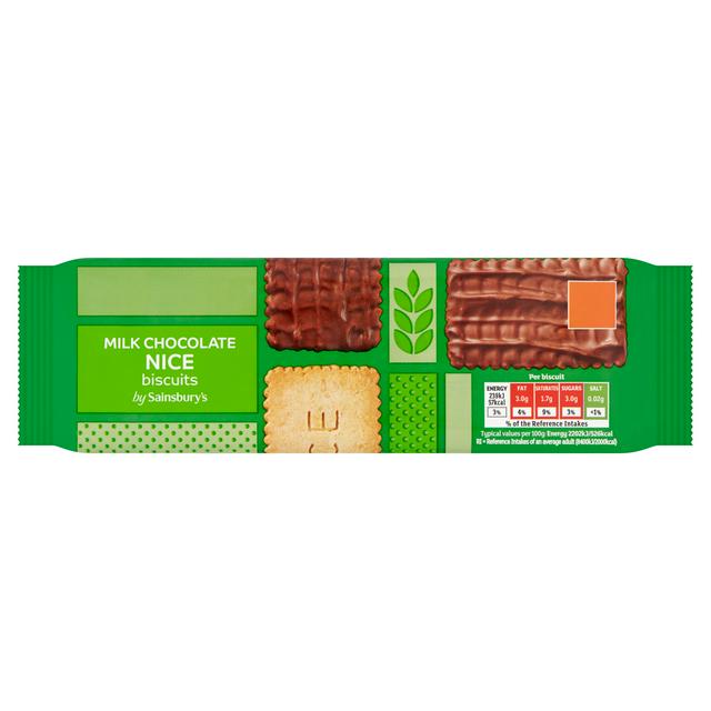 Sainsbury's Milk Chocolate Nice Biscuits 250g