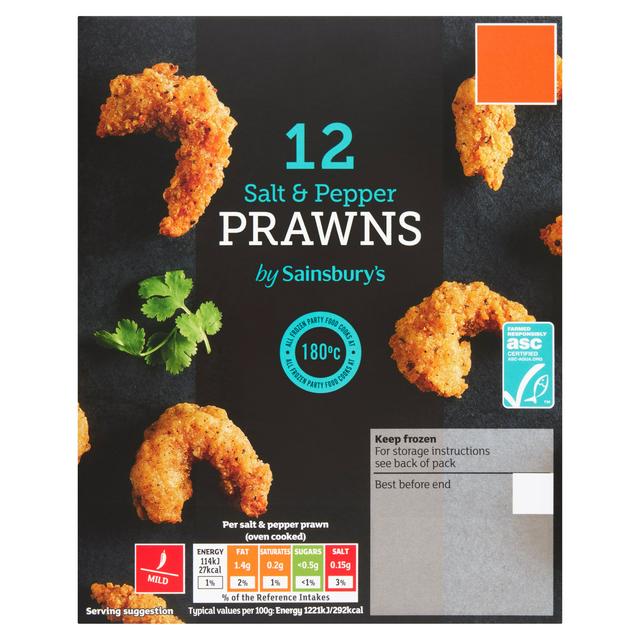 Sainsbury's Salt & Pepper Prawns x12 132g