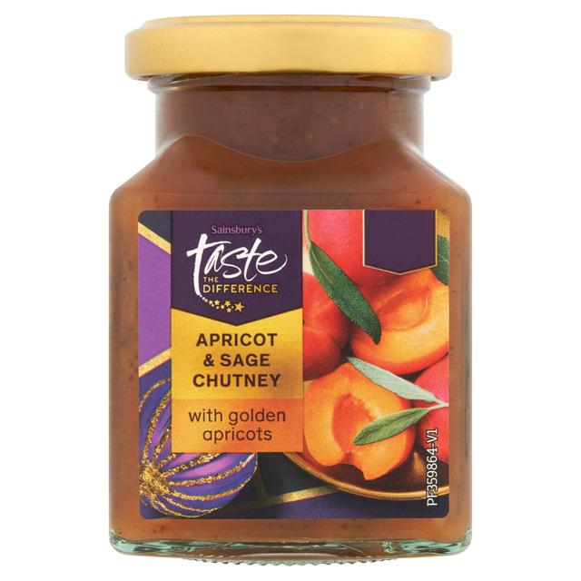Sainsbury's Apricot & Sage Chutney, Taste the Difference 210g