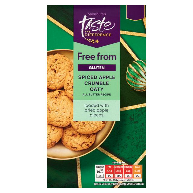 Sainsbury's Spiced Apple Crumble Oaty, Taste the Difference 150g