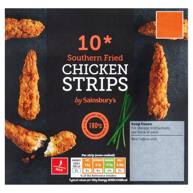 Sainsbury's Southern Fried Chicken Strips x10 190g