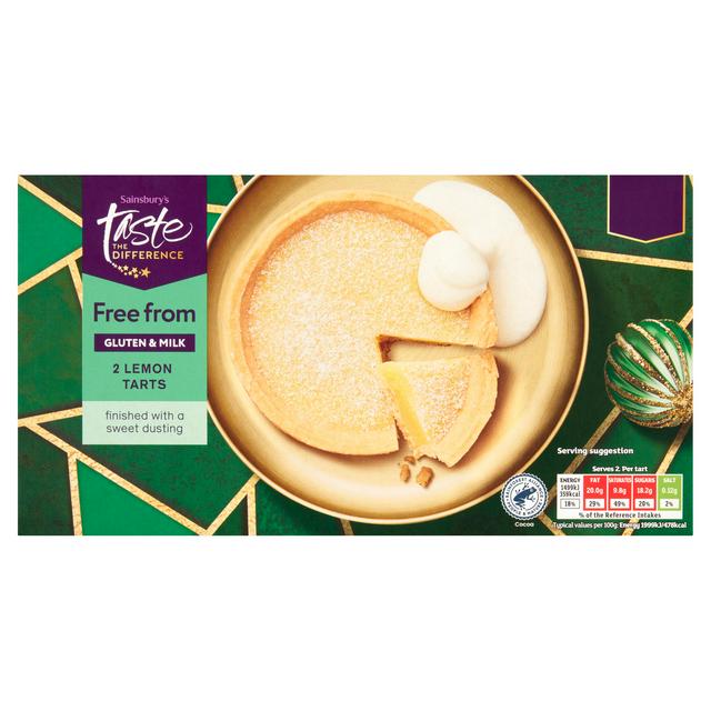 Sainsbury's Lemon Tarts, Taste the Difference x2 150g