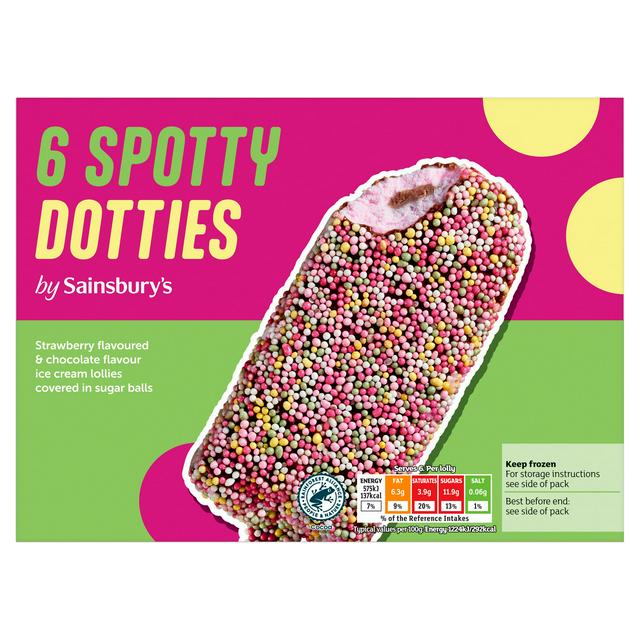 Sainsbury's Spotty Dotties 6 x 47g