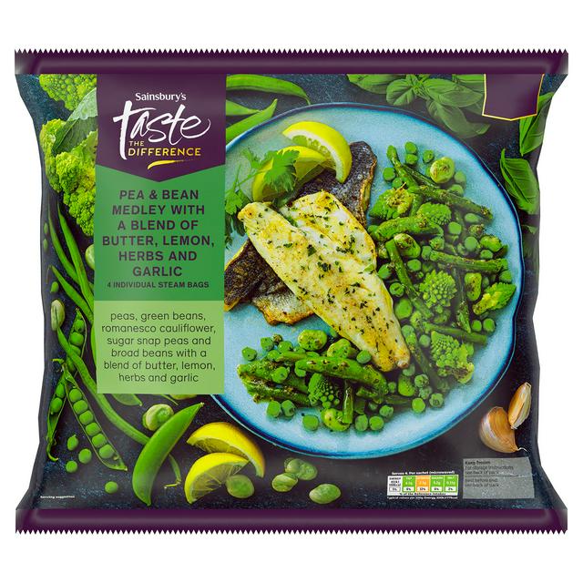 Sainsbury's Pea & Bean Medley, Taste the Difference 4 x 150g