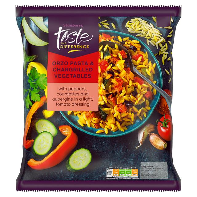 Sainsbury's Orzo Pasta & Chargrilled Vegetables, Taste the Difference 600g