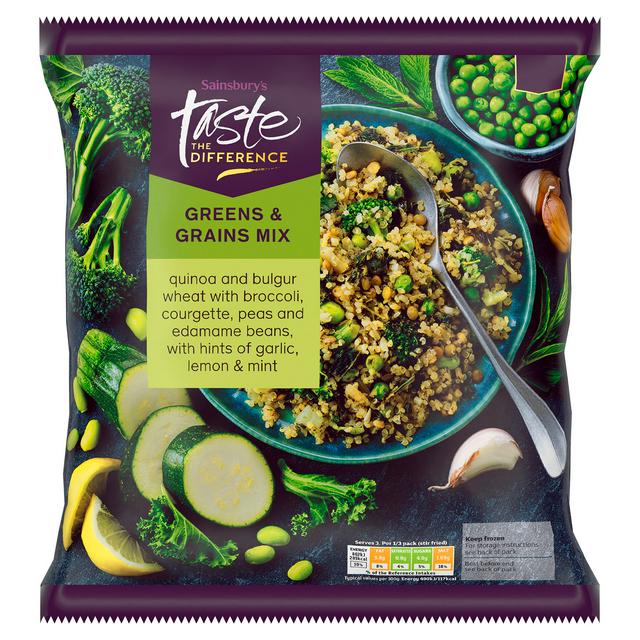 Sainsbury's Greens & Grains Mix, Taste the Difference 600g