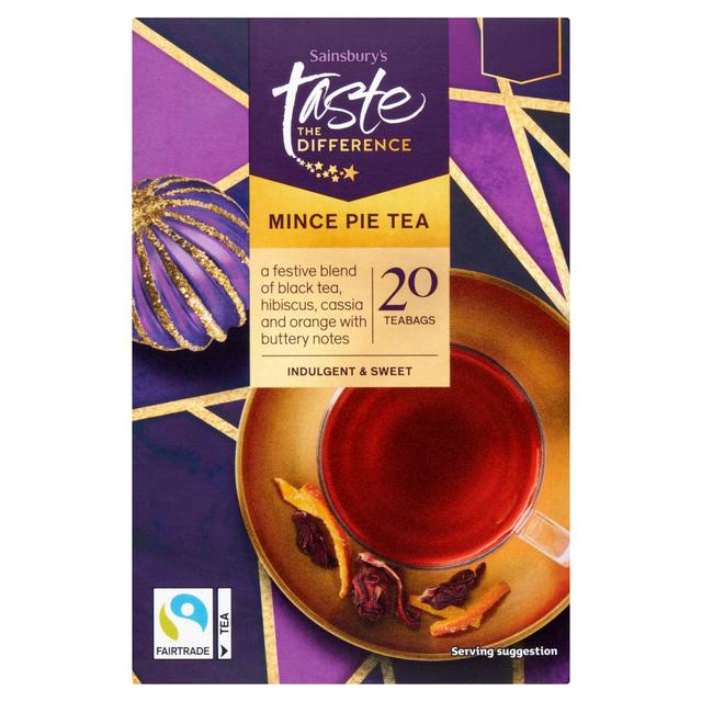 Sainsbury's Mince Pie Tea Teabags, Taste the Difference x20 50g