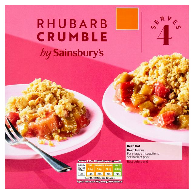 Sainsbury's Rhubarb Crumbles 500g