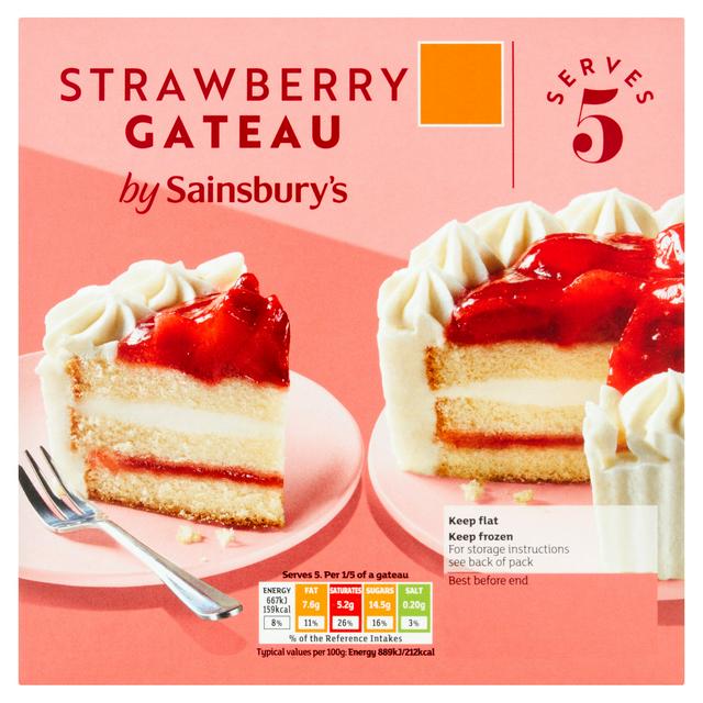 Sainsbury's Strawberry Gateau 375g