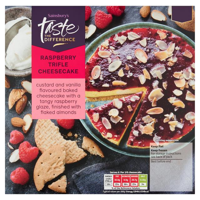 Sainsbury's Raspberry Trifle Cheesecake, Taste the Difference 492g