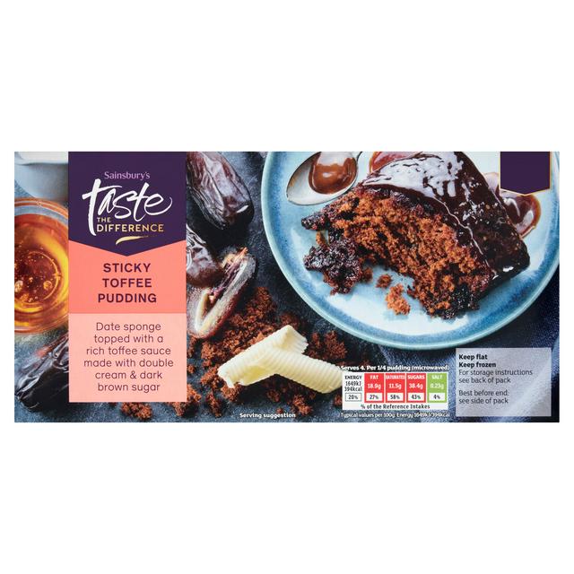 Sainsbury's Sticky Toffee Pudding, Taste the Difference 400g