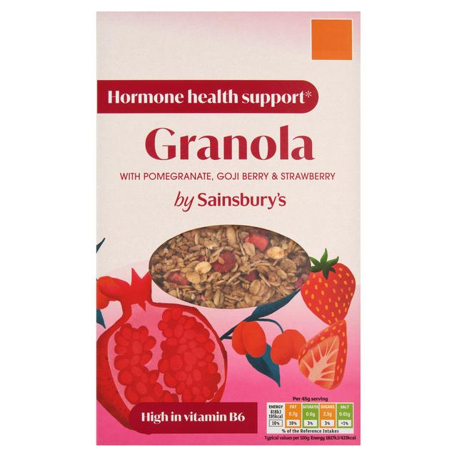 Sainsbury's Granola with Pomegranate, Goji Berry & Strawberry 400g