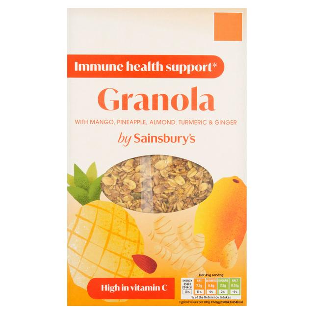 Sainsbury's Granola with Mango, Pineapple, Almond, Turmeric & Ginger