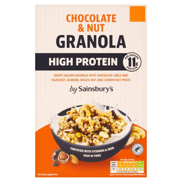 Sainsbury's High Protein Chocolate & Nut Granola 400g