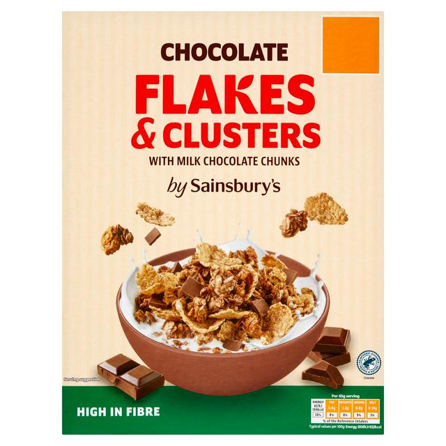Sainsbury's Chocolate Flakes & Clusters with Milk Chocolate Chunks 500g