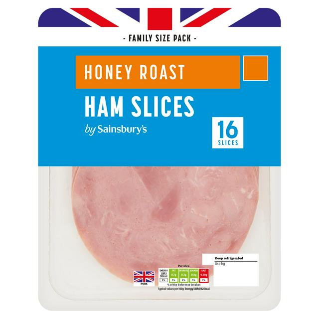 Sainsbury's Honey Roast Ham Slices x16 400g