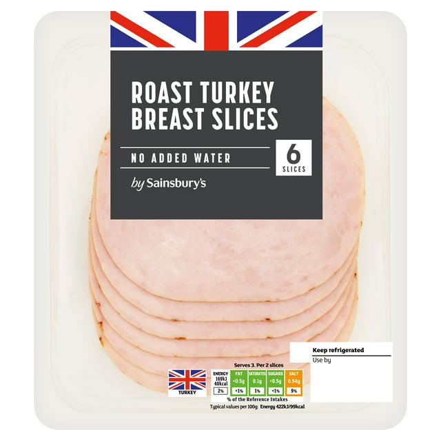 Sainsbury's Roast Turkey Breast Slices x6 120g