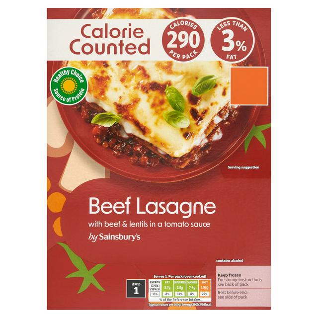 Sainsbury's Calorie Counted Beef Lasagne 350g