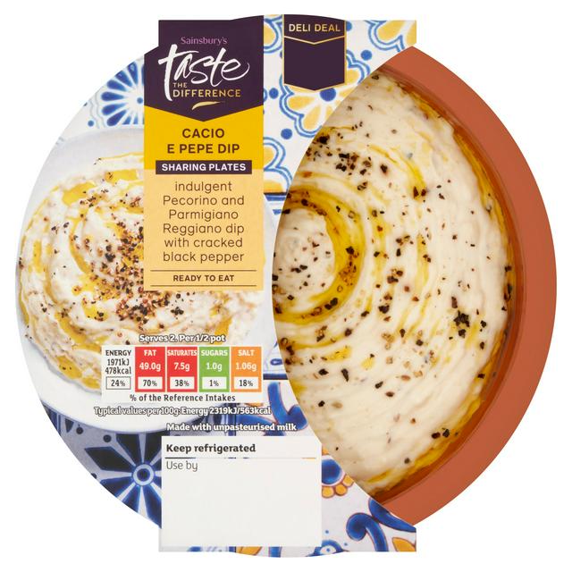 Sainsbury's Cacio E Pepe Dip, Taste the Difference 170g
