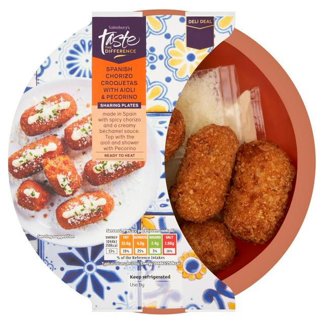 Sainsbury's Chorizo Croquetas with Aioli, Taste the Difference 200g