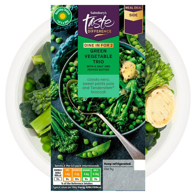 Sainsbury's Green Vegetable Trio, Taste the Difference 220g
