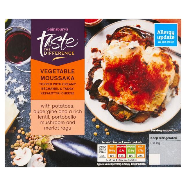 Sainsbury's Vegetable Moussaka, Taste the Difference 400g (Serves 1)