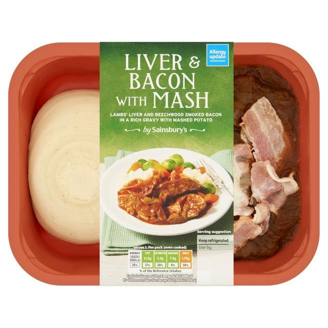 Sainsbury's Liver & Bacon With Mash 400g (Serves 1)