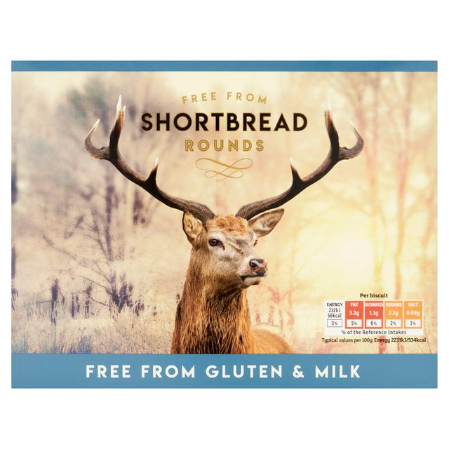 Free from Gluten & Milk Shortbread Rounds 2 x 125g