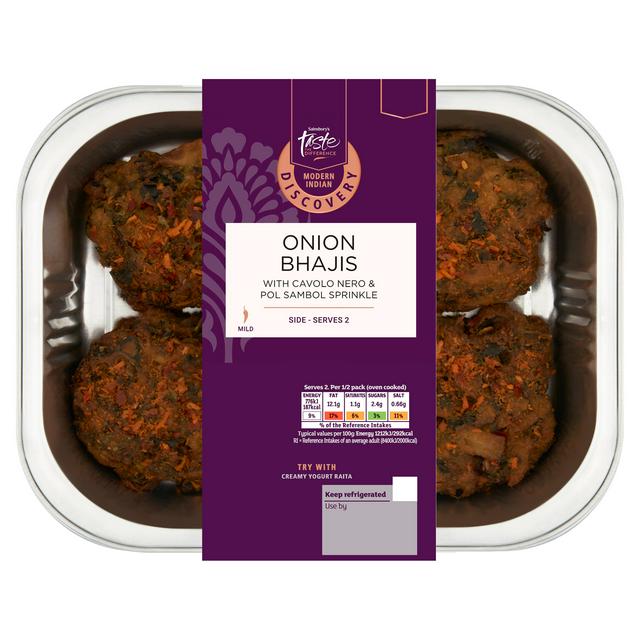 Sainsbury's Onion Bhajis, Taste the Difference 142g