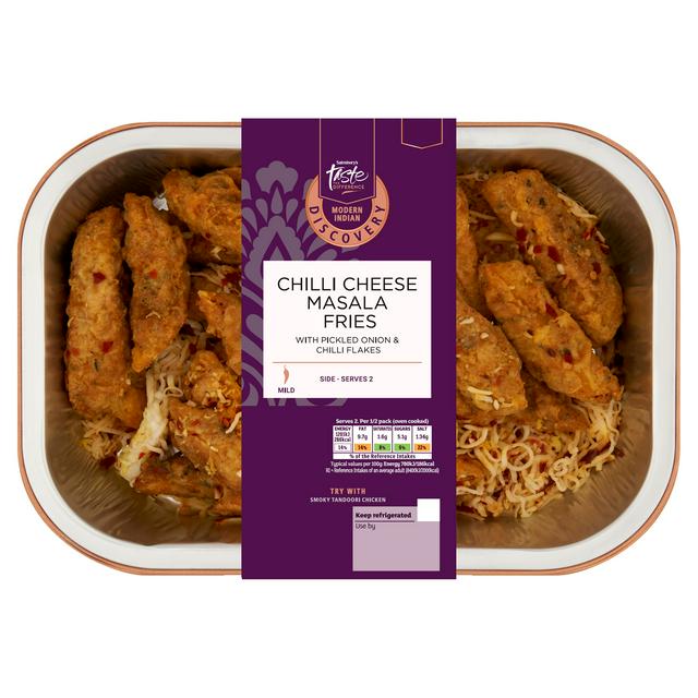 Sainsbury's Chilli Cheese Masala Fries, Taste the Difference 340g