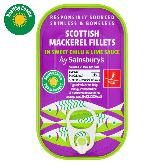 Sainsbury's Mackerel in Sweet Chilli & Lime 125g