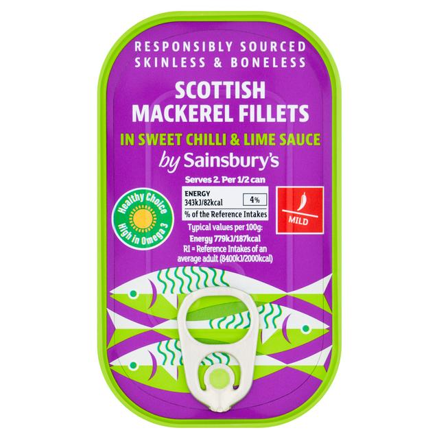 Sainsbury's Mackerel in Sweet Chilli & Lime 125g