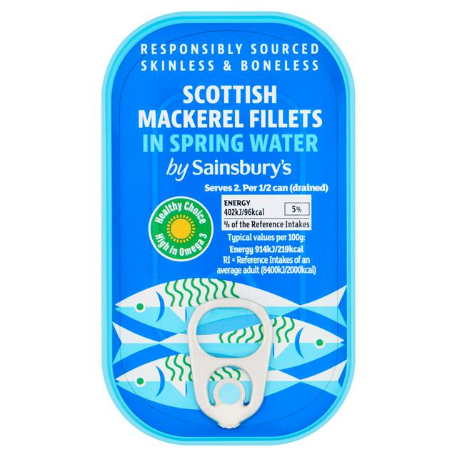 Sainsbury's Mackerel in Springwater 125g