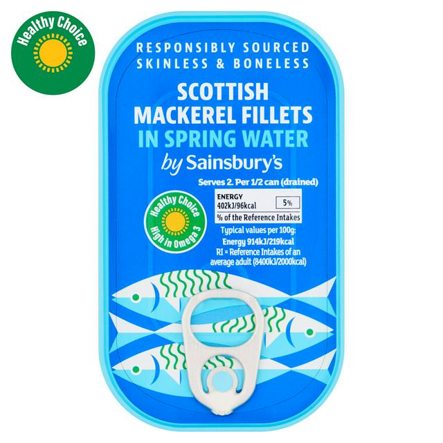 Sainsbury's Mackerel in Springwater 125g