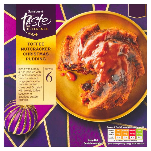 Sainsbury's Toffee Nutcracker Christmas Pudding, Taste the Difference 650g