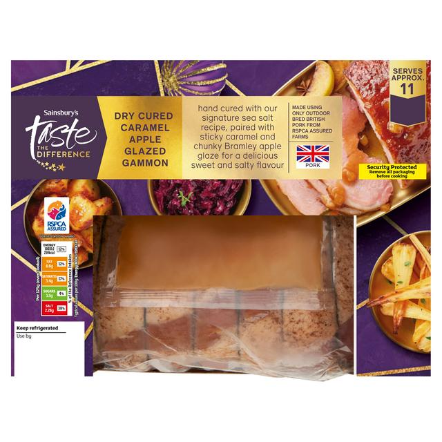 Sainsbury's Bramley Apple & Salted Caramel Gammon, Taste the Difference