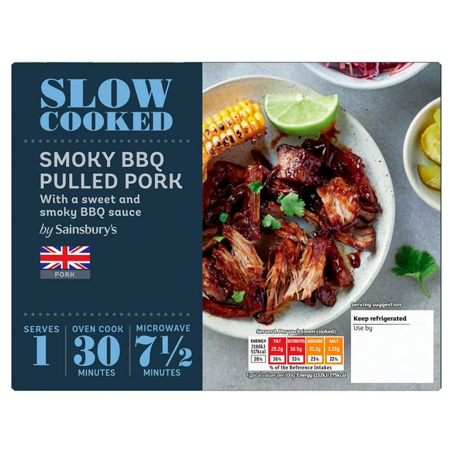 Sainsbury's Slow Cooked Smoky BBQ Pulled Pork 280g