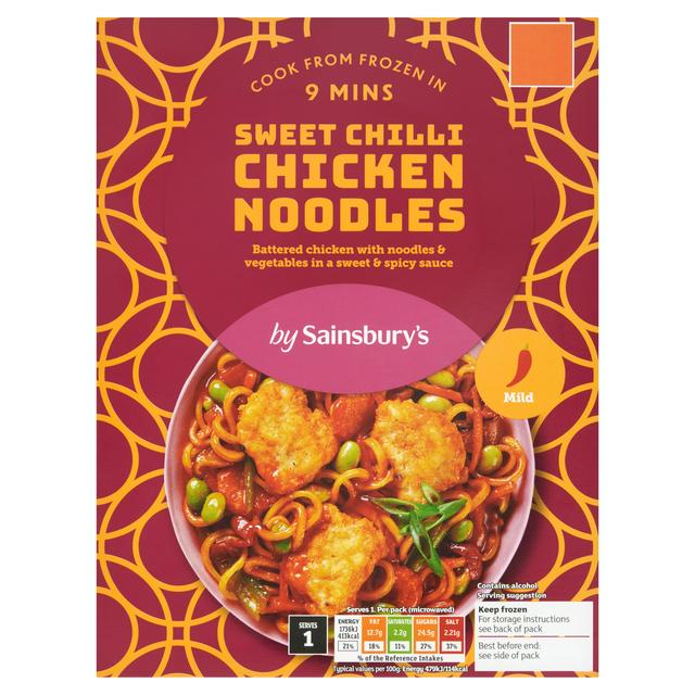 Sainsbury's Sweet Chilli Chicken Noodles 400g