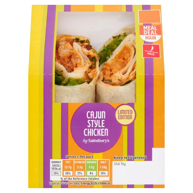 Sainsbury's Cajun Chicken Wrap