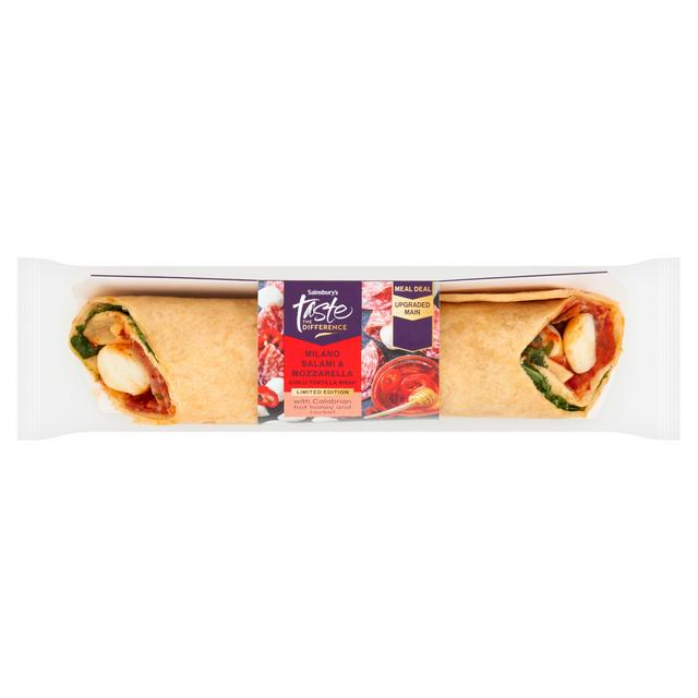 Sainsbury's Hot Honey Salami & Mozzarella Wrap, Taste the Difference